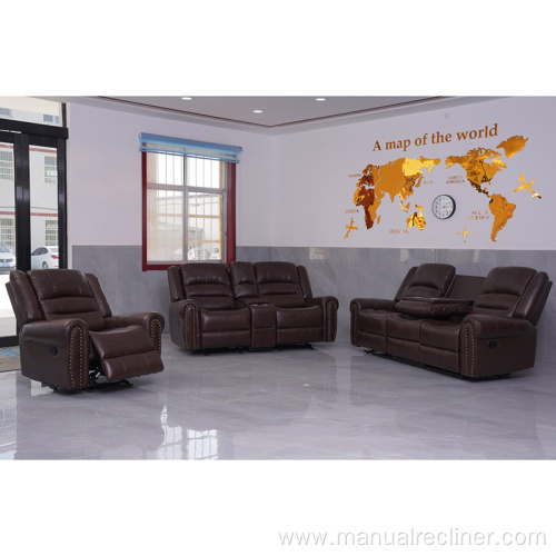 Furniture Sofa Set Recliner With Rocker & Glider